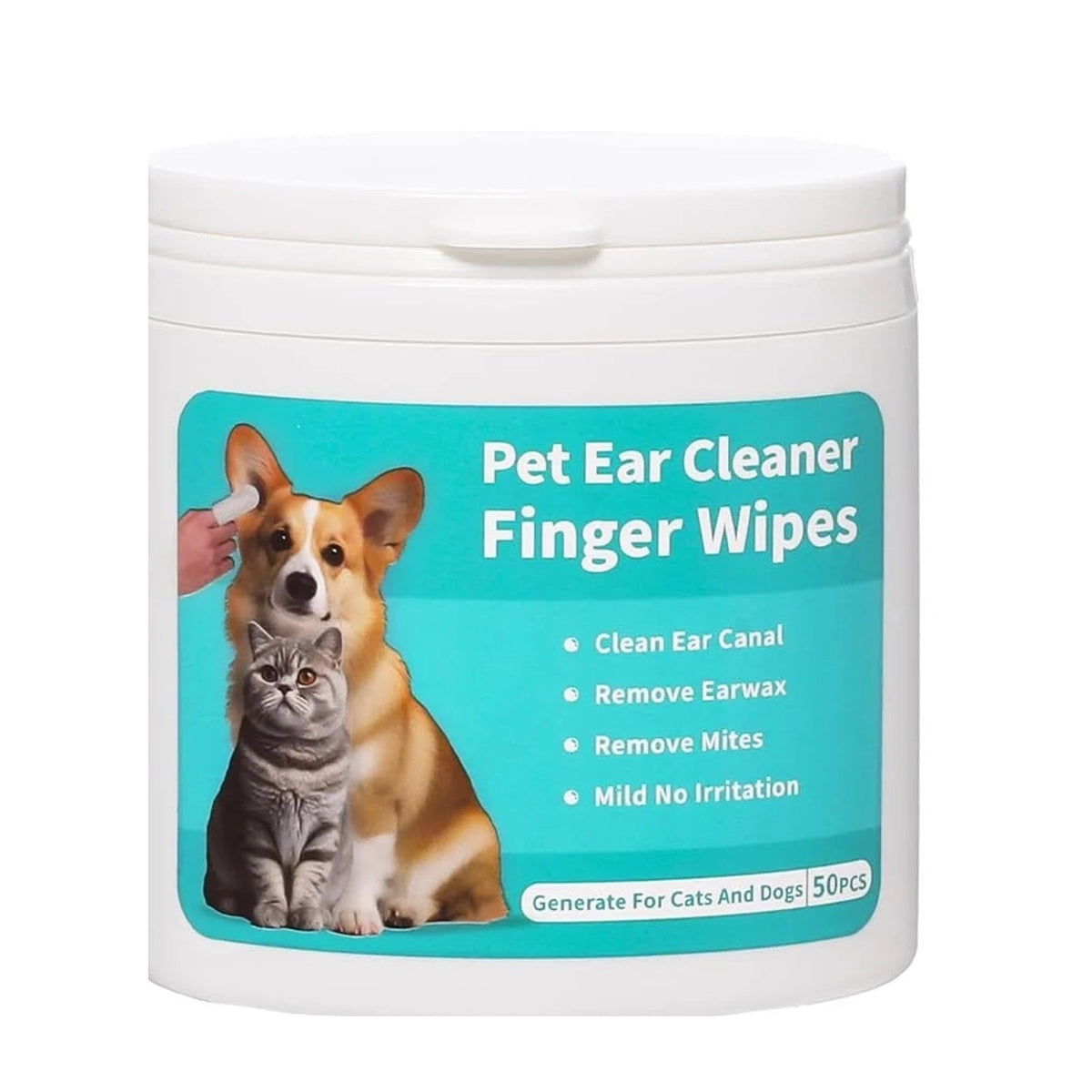 Pot de 50 lingettes oreilles doigtier