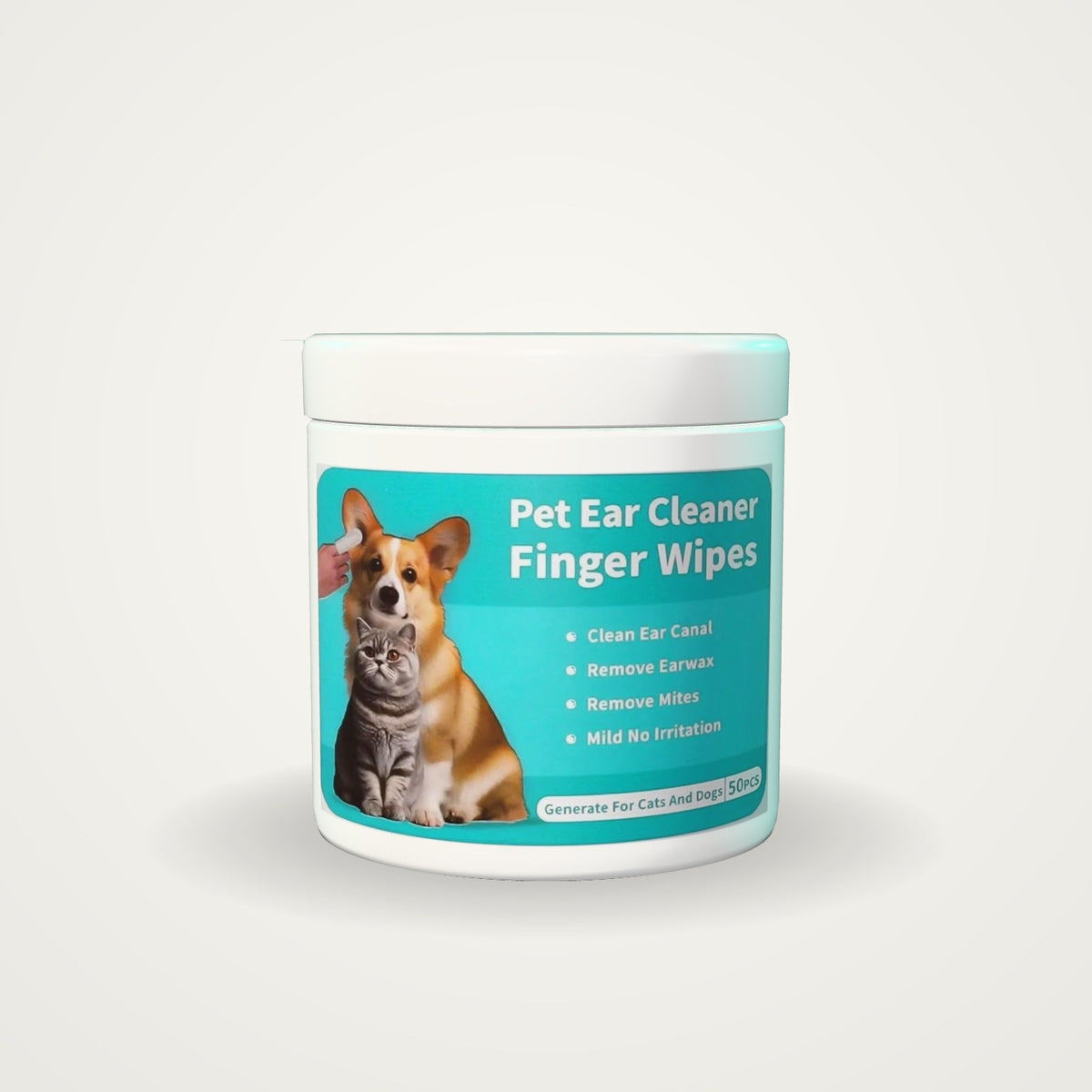 Pot de 50 lingettes oreilles doigtier