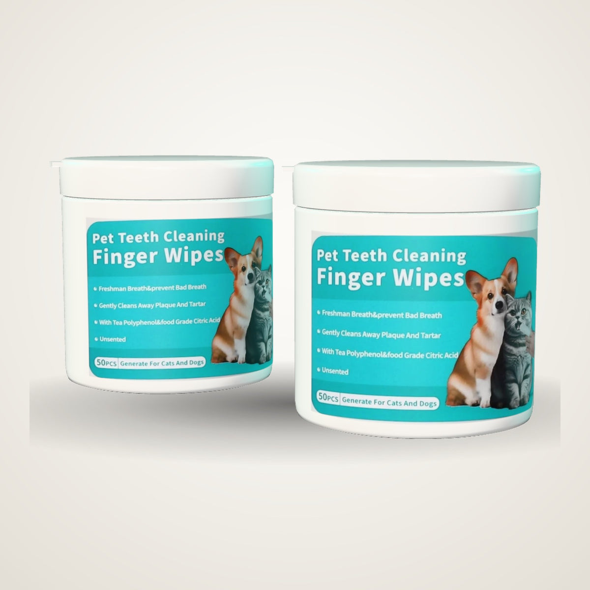 Routine 90 jours : deux pots de 50 lingettes